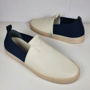 Mercedes Castillo Women slip on sneakers off-white leather comfort shoes sz 8.5